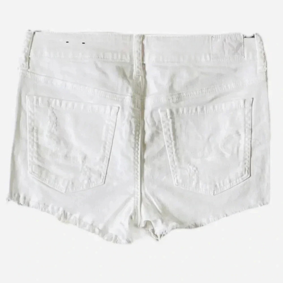 AMERICAN EAGLE 🦅 | Stretch High-Rise White Shortie Short Size 8 (NWOT) - Picture 5 of 9